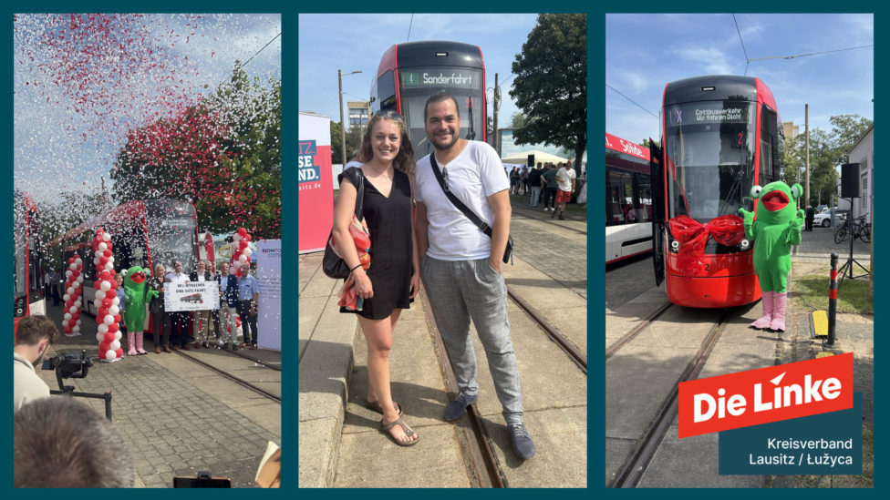 15.08.25 feierliche Inbetriebnahme der neuen Straßenbahnen
