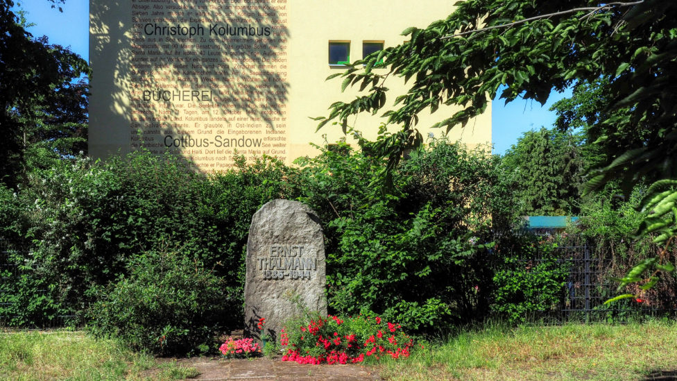 Thälmann-Gedenkstein in cottbus-Sandow