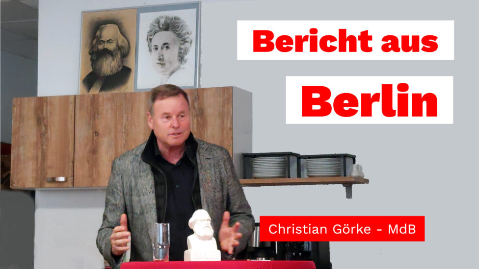 Christian Görke während seiner Ausführungen.