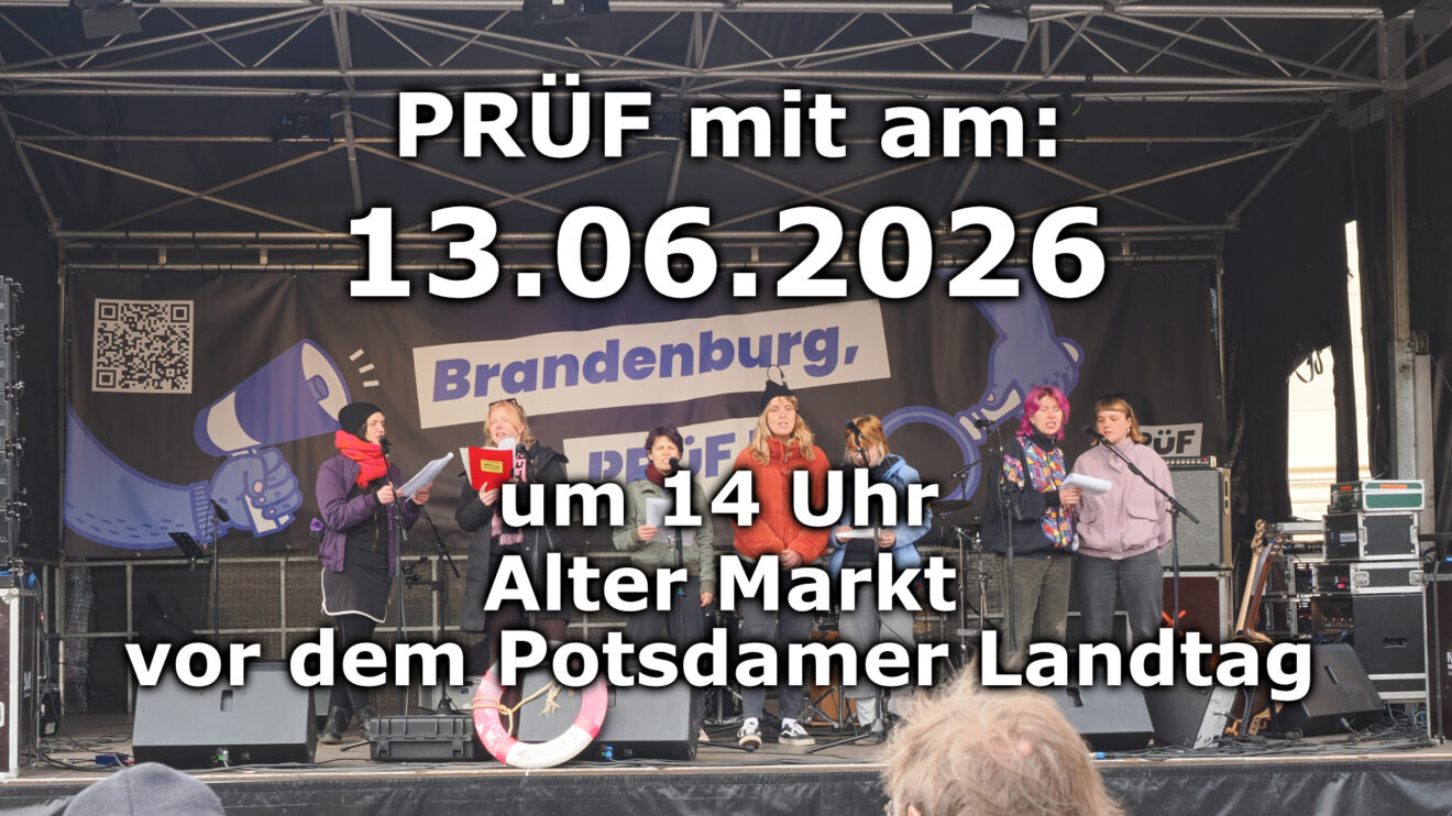 Sharepic zur PRÜF-Demo