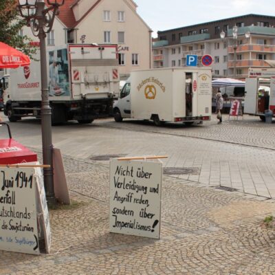 Infostand der Spremberger Linken im Juni 2026
