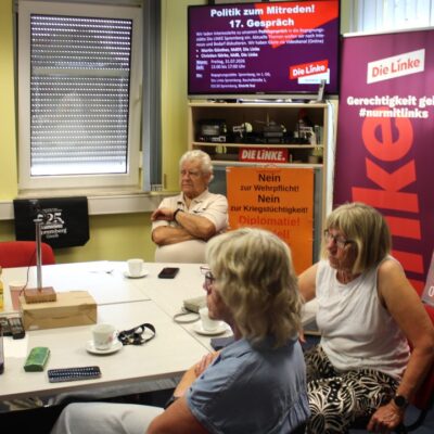Politikgespräch Nr.17 am 31. Juli 2026 bei den Spremberger Linken