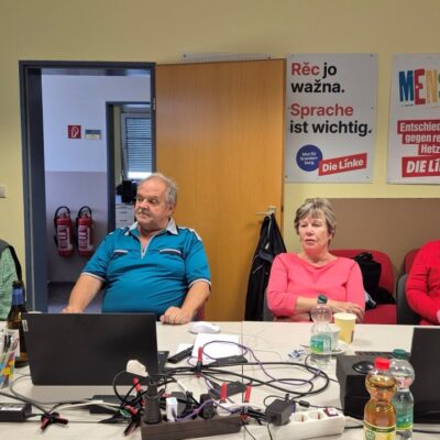 Foto von der Gesprächsrunde am 25.09.2026 bei den Spremberger Linken zum Thema: Politik zum Mitreden, 19. Veranstaltung