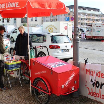 Infostand der Spremberger Linken am 13.10.2026