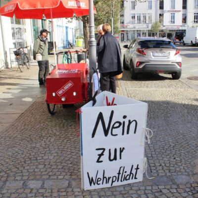 Infostand der Spremberger Linken am 13.10.2026