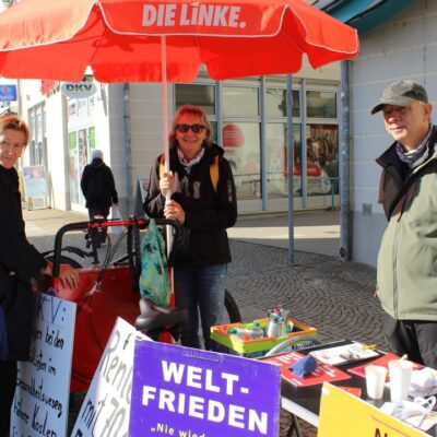Infostand der Spremberger Linken am 13.10.2026